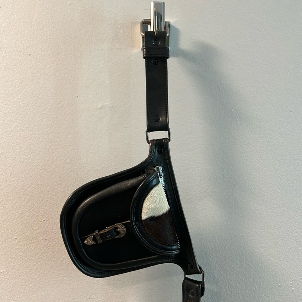 Leather and Cowhide Belt/Crossbody